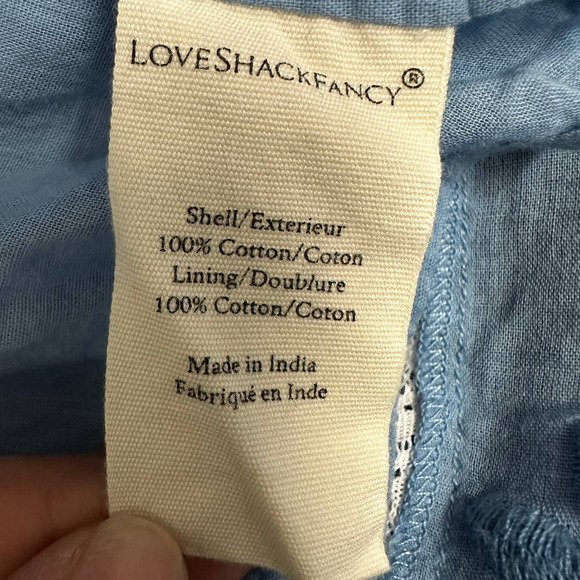 Gorgeous Bohemian LoveShackFancy Lace cut outs Blouse Vintage Vibes - Picture 10 of 11